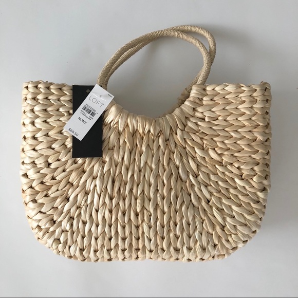 LOFT Straw Tote Bag